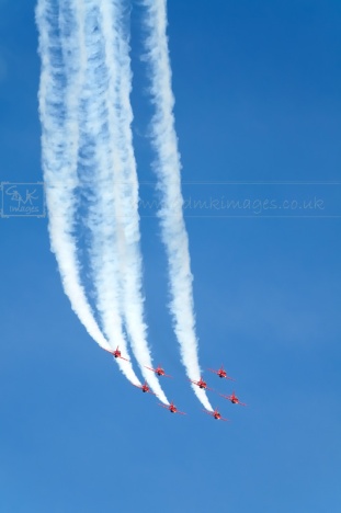 RAF aerobatic aircraft display team Red Arrows